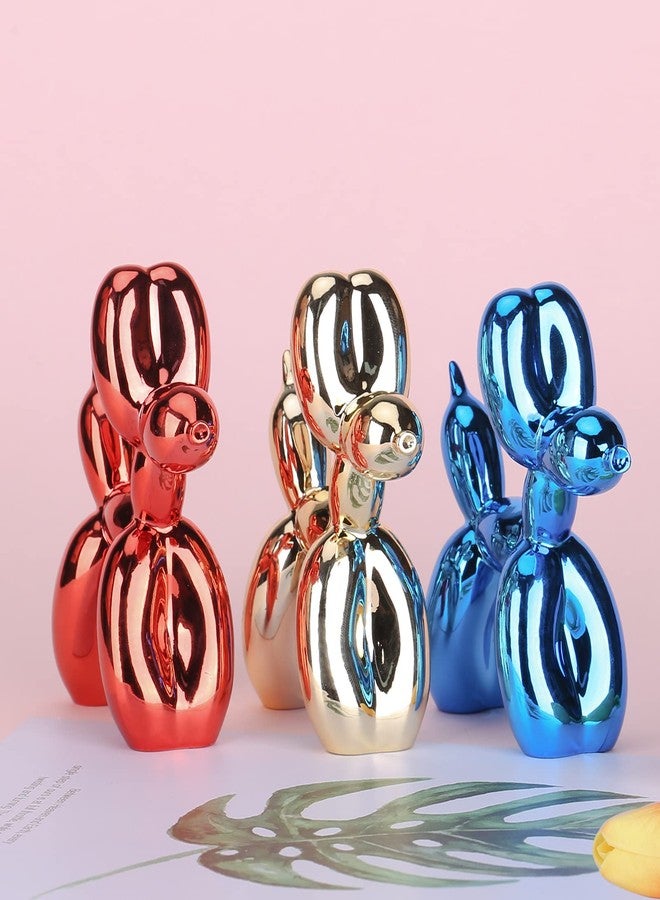 XIAOMAGG Gold Balloon Dog Decor,Gold Room Decors,Balloon Animal Preppy Room Shelf Decor,Cute Statue Home Decors,Bedroom Modern Sculpture Desk Decoration,Golden Decorations Figurines - Image 4